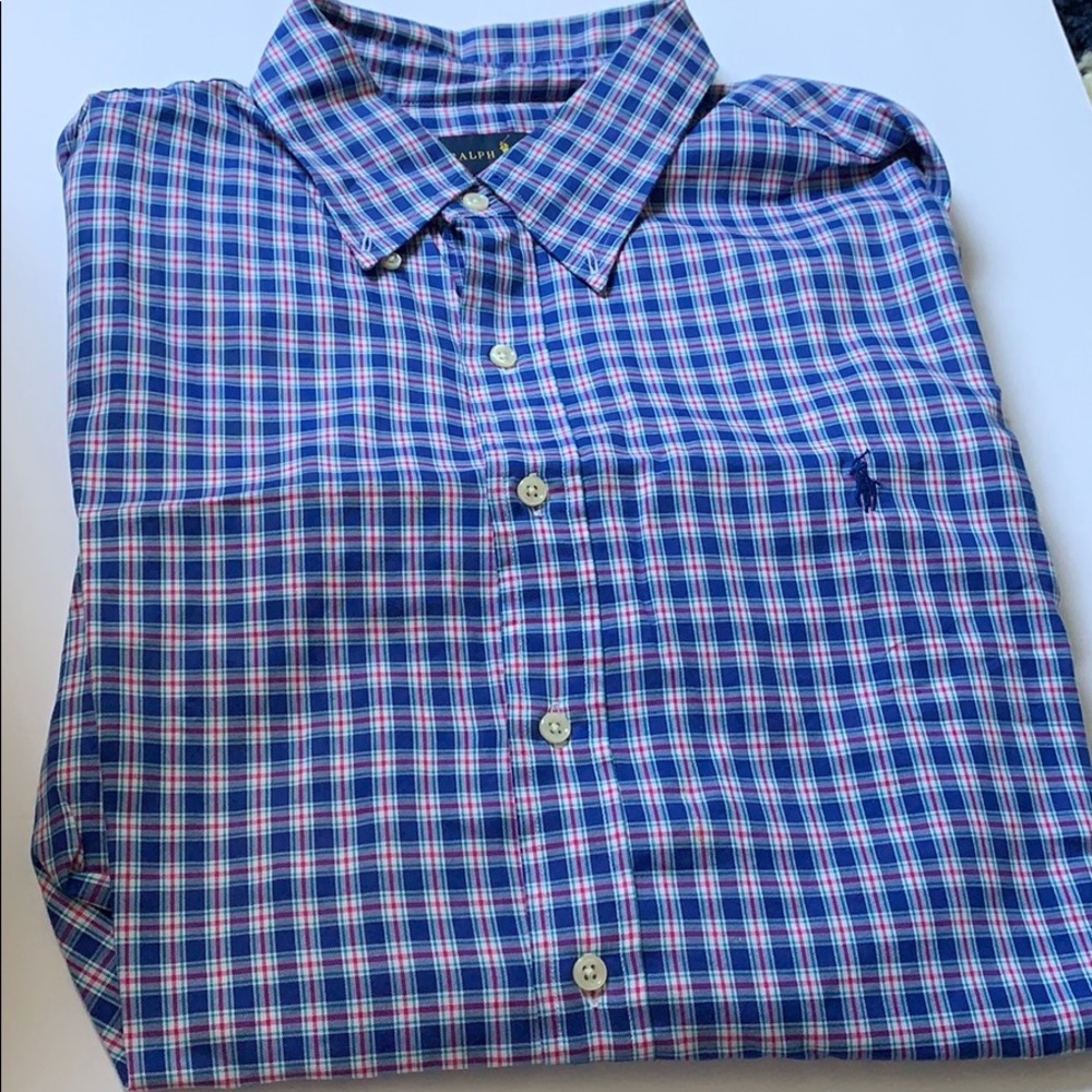 Ralph Lauren Plaid Button Down size XL